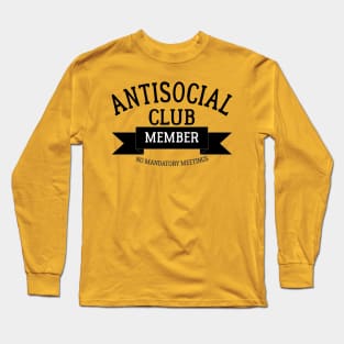 Antisocial Club Member Long Sleeve T-Shirt